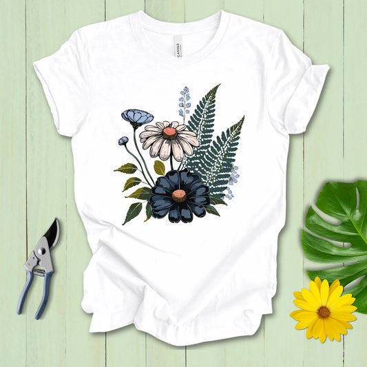 Black Flower T-Shirt